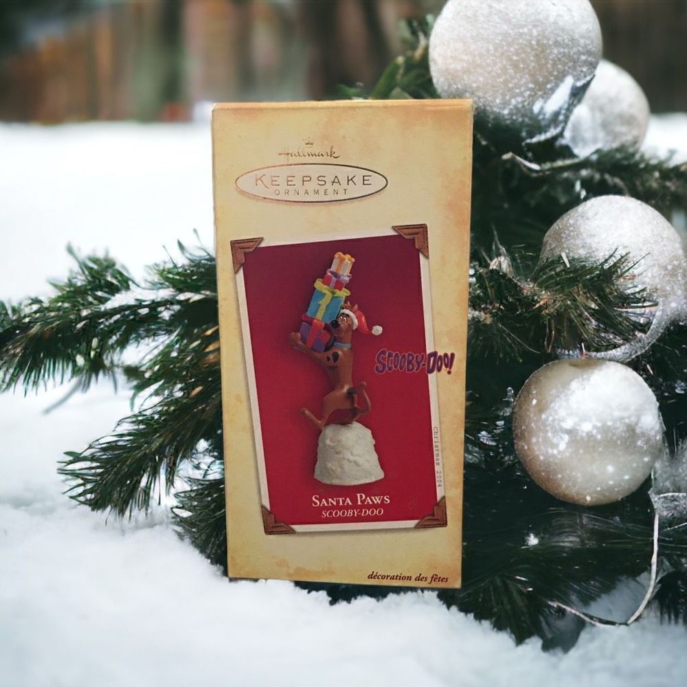 Vintage Scooby Doo Santa Paws Hallmark Ornament